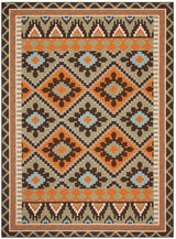 Safavieh Veranda Ver096-0742 Green / Terracotta Rugs.