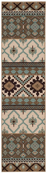 Safavieh Veranda Ver097-0215 Creme / Brown Rugs.