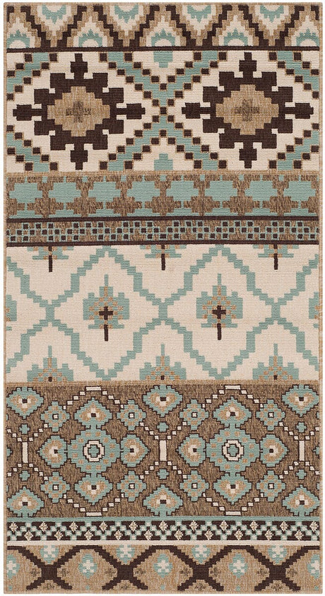 Safavieh Veranda Ver097-0215 Creme / Brown Rugs.