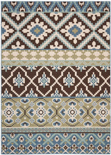 Safavieh Veranda Ver097-0624 Chocolate / Blue Rugs.