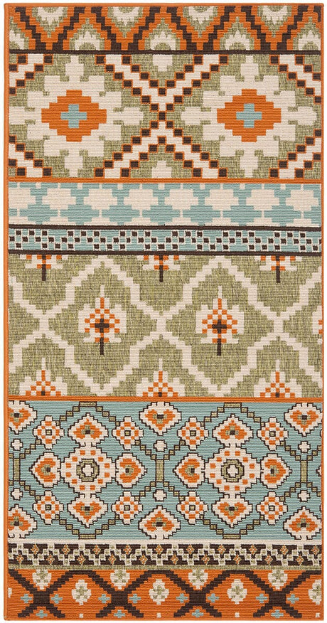 Safavieh Veranda Ver097-0745 Green / Terracotta Rugs.