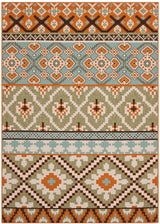 Safavieh Veranda Ver097-0745 Green / Terracotta Rugs.