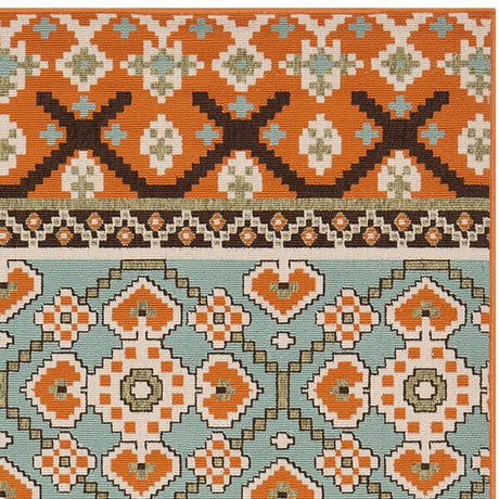 Safavieh Veranda Ver097-0745 Green / Terracotta Rugs.