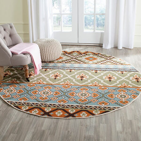 Safavieh Veranda Ver097-0745 Green / Terracotta Rugs.