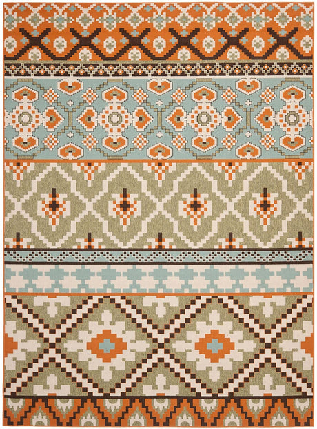 Safavieh Veranda Ver097-0745 Green / Terracotta Rugs.