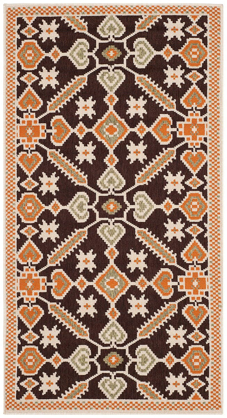 Safavieh Veranda Ver098-0725 Chocolate / Terracotta Rugs.