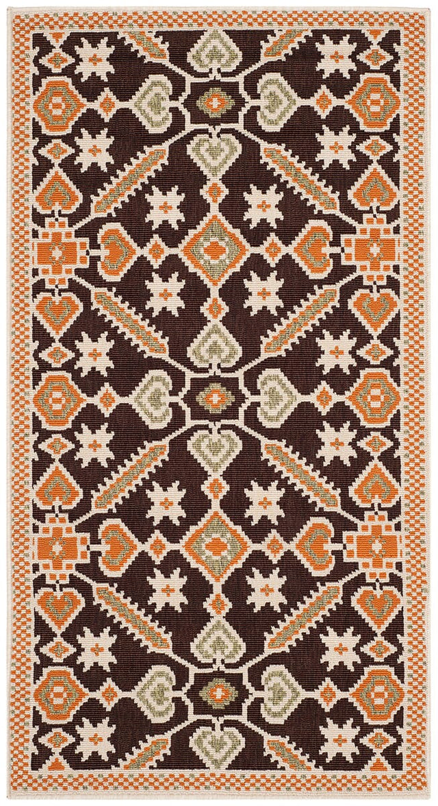 Safavieh Veranda Ver098-0725 Chocolate / Terracotta Rugs.