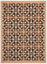 Safavieh Veranda Ver098-0725 Chocolate / Terracotta Rugs.