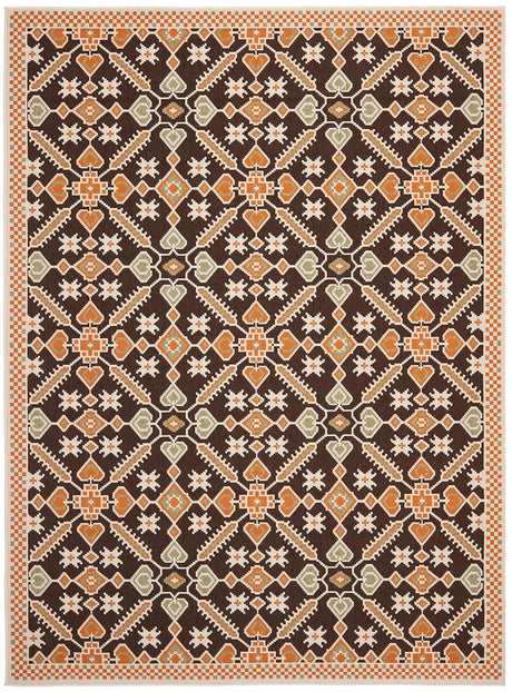 Safavieh Veranda Ver098-0725 Chocolate / Terracotta Rugs.