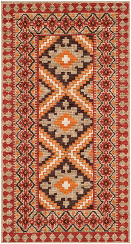 Safavieh Veranda Ver099-0334 Red / Natural Rugs.