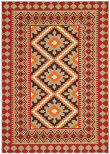 Safavieh Veranda Ver099-0334 Red / Natural Rugs.