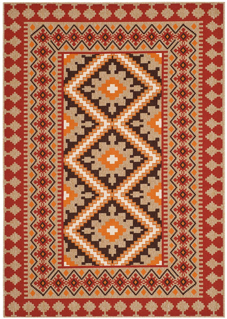 Safavieh Veranda Ver099-0334 Red / Natural Rugs.