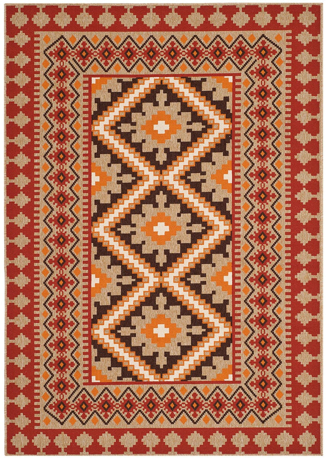 Safavieh Veranda Ver099-0334 Red / Natural Rugs.