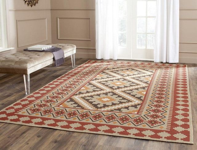 Safavieh Veranda Ver099-0334 Red / Natural Rugs.