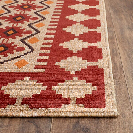 Safavieh Veranda Ver099-0334 Red / Natural Rugs.