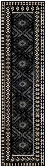 Safavieh Veranda Ver099-0421 Black / Creme Rugs.