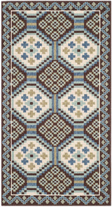Safavieh Veranda Ver100-0652 Blue / Chocolate Rugs.