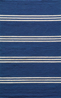 Momeni Veranda vr-16 Maritime Blue Striped Area Rug