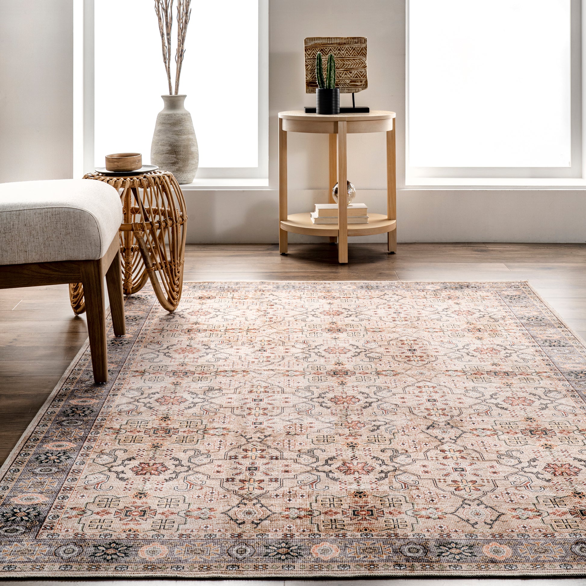 AreaRugs.com Wavaj Nwa1086A Beige Area Rug