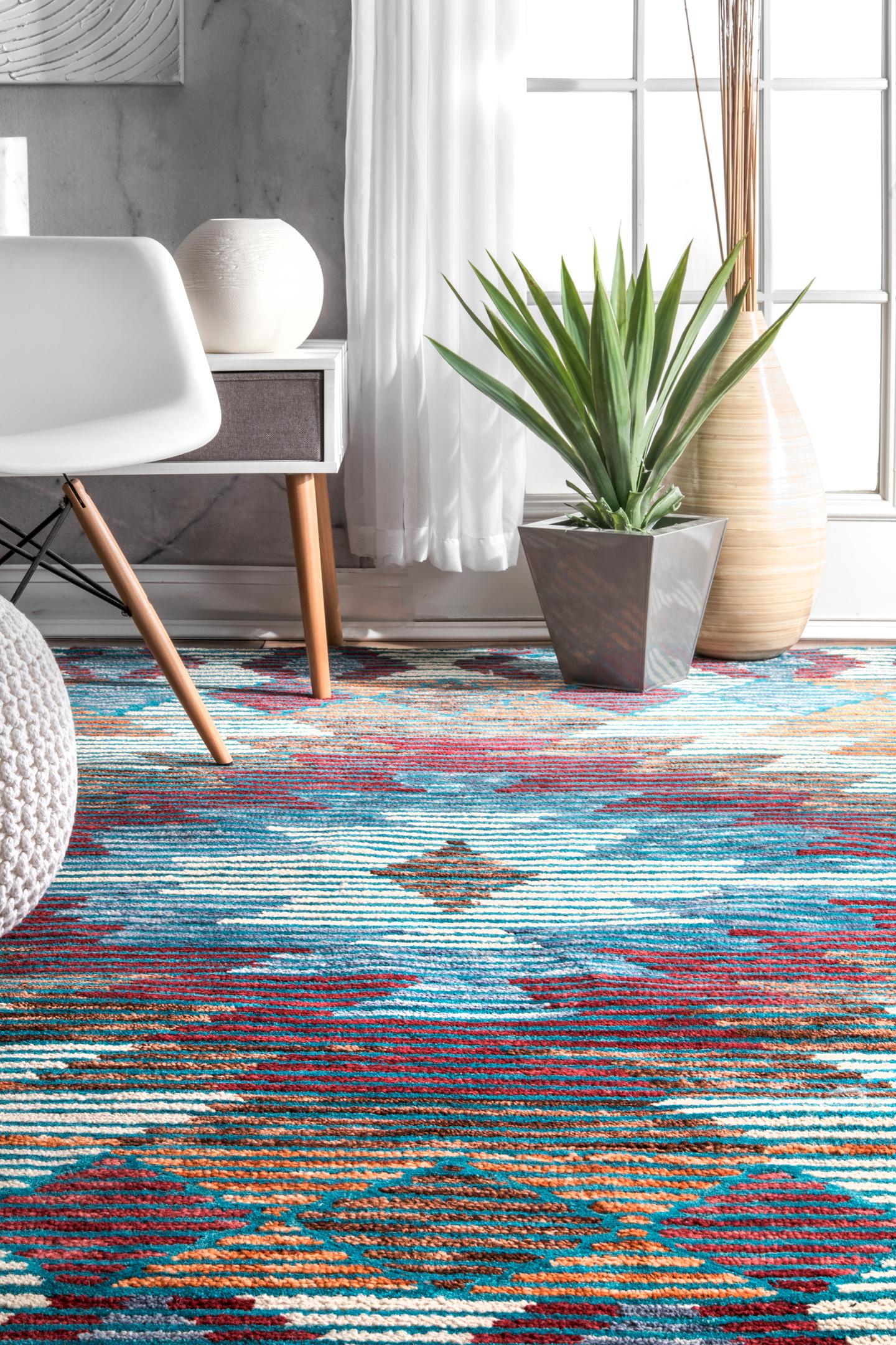 Nuloom Jerrod Ikat Nje2585A Multi Area Rug