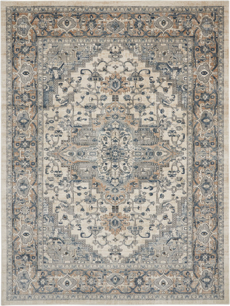 Nourison Quarry Qua05 Ivory/Grey Area Rug