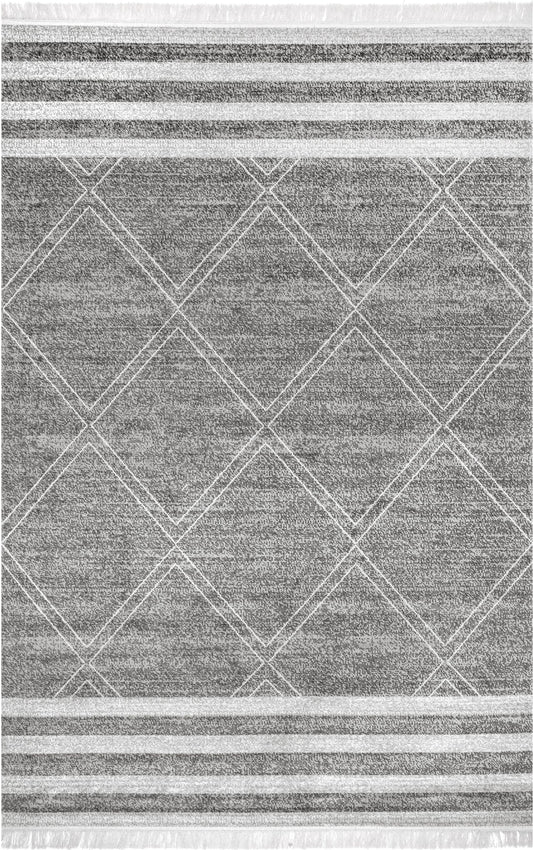 Nuloom Roberge Coastal Nro1487B Gray Area Rug