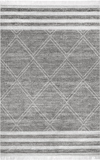 Nuloom Roberge Coastal Nro1487B Gray Area Rug