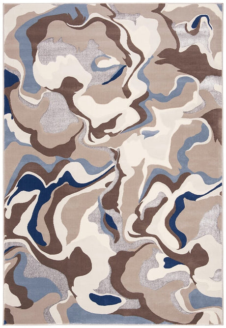 Safavieh Vogue Vge312K Taupe / Blue Rugs.