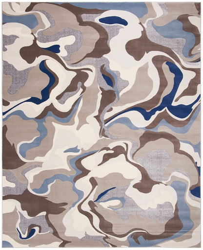 Safavieh Vogue Vge312K Taupe / Blue Organic / Abstract Area Rug