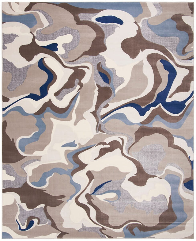 Safavieh Vogue Vge312K Taupe / Blue Organic / Abstract Area Rug