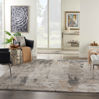 Nourison Tangra Tnr05 Cream Grey Area Rug