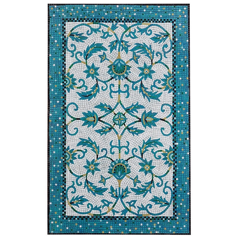 Liora Manne Visions Iv Palazzo 4309/03 Azure, Blue, Black Area Rug