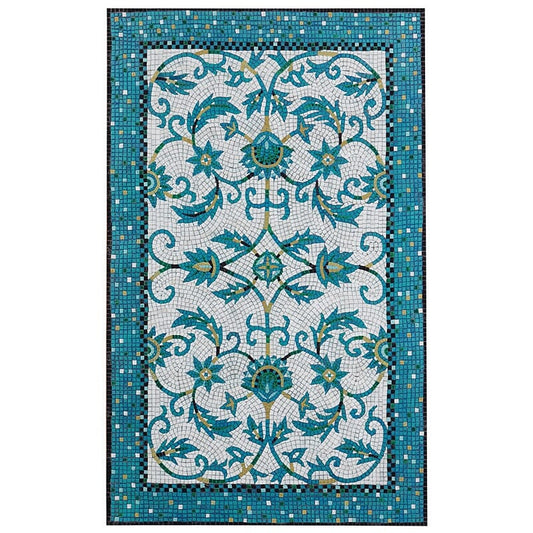 Liora Manne Visions Iv Palazzo 4309/03 Azure, Blue, Black Area Rug