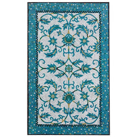 Liora Manne Visions Iv Palazzo 4309/03 Azure, Blue, Black Area Rug