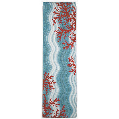 Liora Manne Visions Iv Coral Reef 3255/03 Water Coastal Area Rug