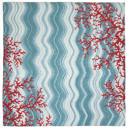 Liora Manne Visions Iv Coral Reef 3255/03 Water Coastal Area Rug