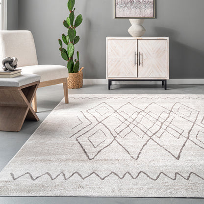 AreaRugs.com Wavaj Nwa1281A Beige Area Rug