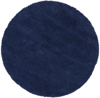 Nourison Malibu Shag Msg01 Navy Shag Area Rug