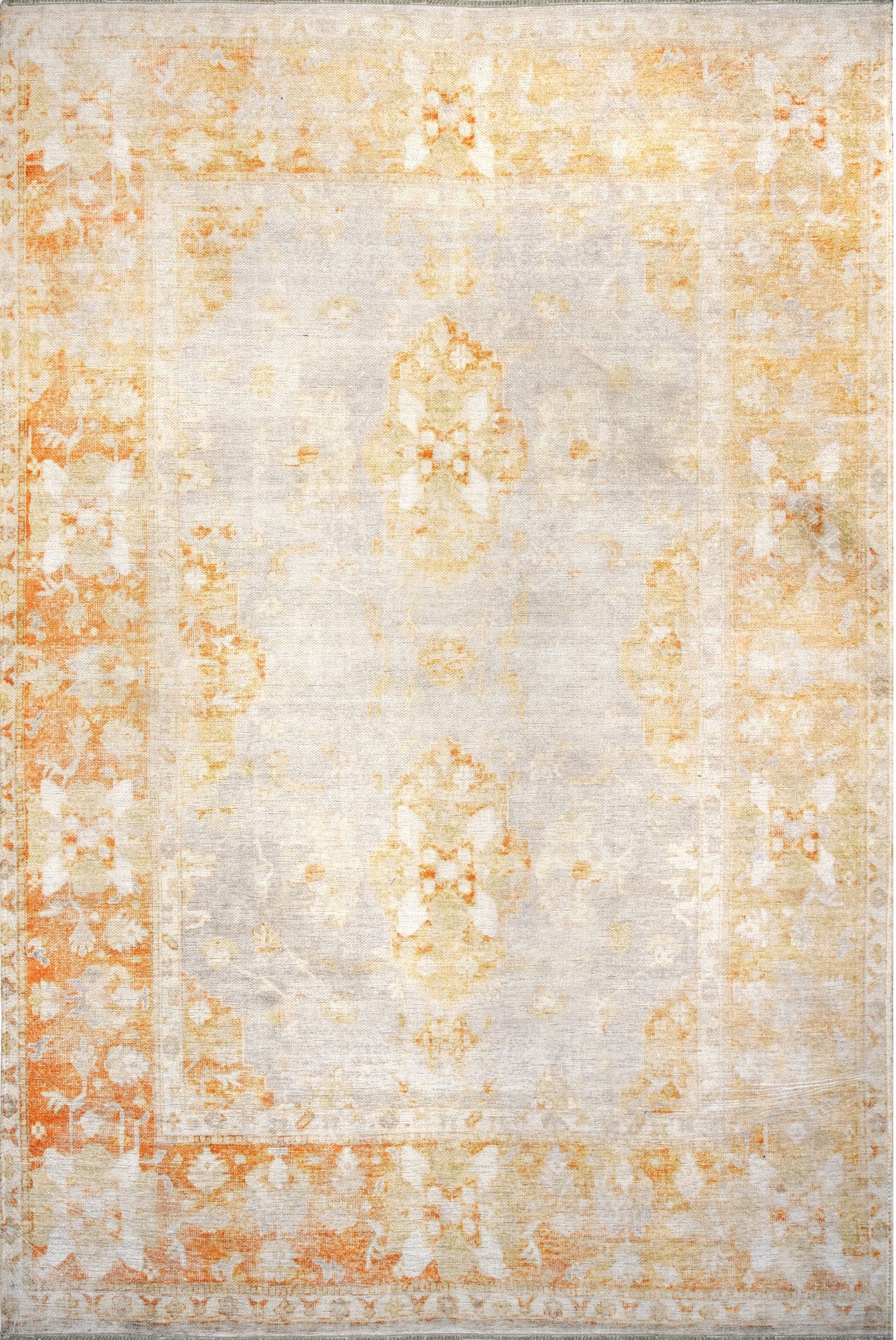 Nuloom Hayden Printed Herati Nha2602A Orange Area Rug