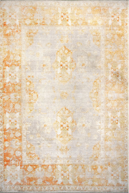 Nuloom Hayden Printed Herati Nha2602A Orange Area Rug