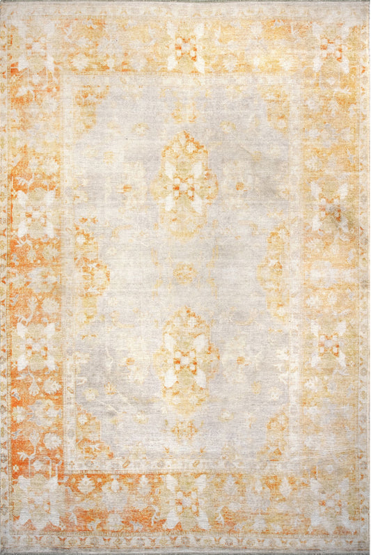 Nuloom Hayden Printed Herati Nha2602A Orange Area Rug