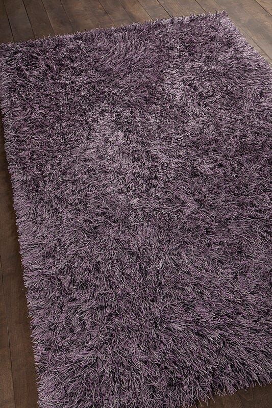 Chandra Vilma Vil43101 Purple Shag Area Rug