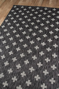 Momeni Novogratz Villa Vi-01 Charcoal Geometric Area Rug