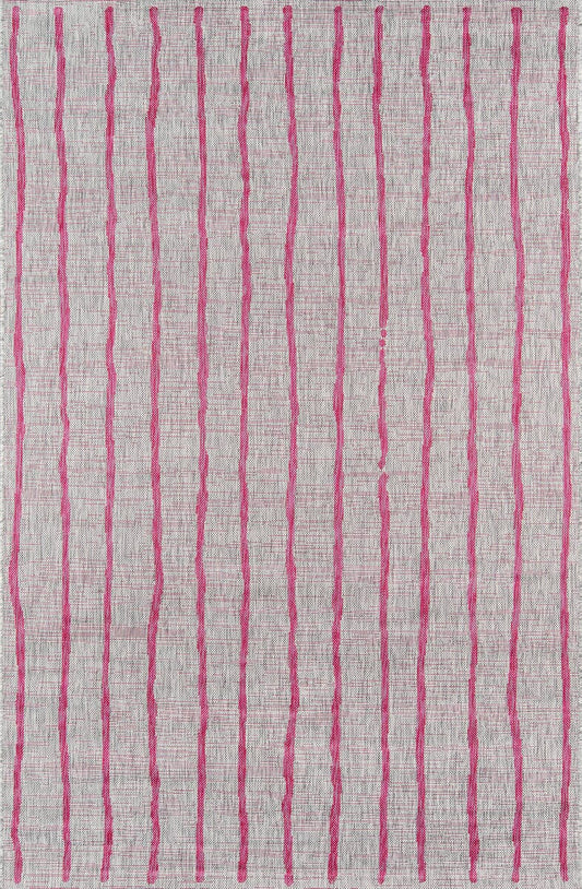 Momeni Novogratz Villa Vi-03 Fuschia Striped Area Rug