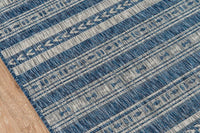Momeni Novogratz Villa Vi-04 Blue Striped Area Rug