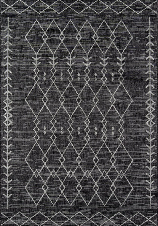 Momeni Novogratz Villa Monaco Vi-08 Charcoal Moroccan Area Rug