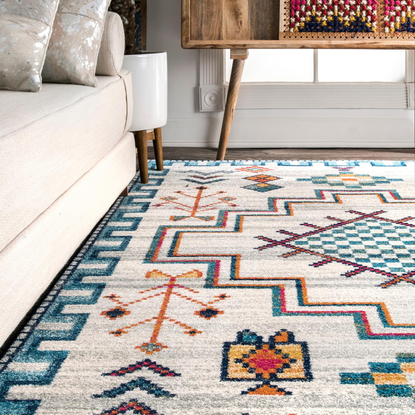 Nuloom Richelle Tribal Nri3152A Blue Area Rug