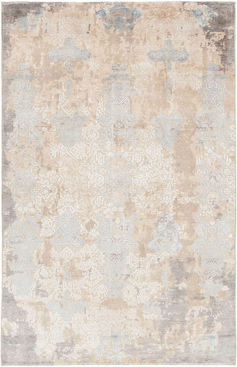 Chandra Vingel Vin36800 Blue / Green / Beige Vintage / Distressed Area Rug