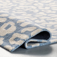 Nuloom Rorie Leopard Print Nro2683B Light Blue Area Rug