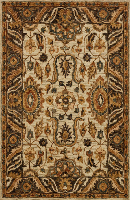 Loloi Victoria Vk-02 Ivory / Dk Taupe Area Rug